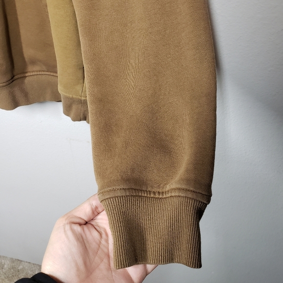 Doomsday Co. Brown Broqn Tan Colorblock Pullover Hoodie Size Small - Picture 3 of 8